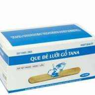 Que đè lưỡi gỗ Tana Hộp 100 Cái