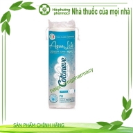 Bông tẩy trang may viền,dập nổi aqua Life cotoneve CT001 Gói*70 miếng ( hàng tặng không bán )