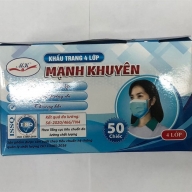 Khẩu trang hải phương 4 lớp màu đen H*50 chiếc