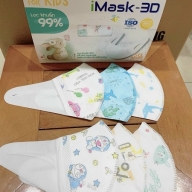 Khẩu trang IMask - 3d trẻ em hộp 50c