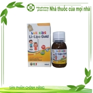 Li - Lipo Gold Lux Kids (bổ sung D3, K2, calci) lọ * 100 ml