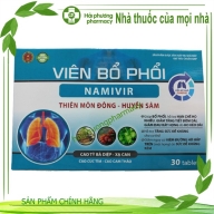 Viên bổ phổi Namivir hộp 3 vỉ * 10 viên ( ngừng kinh doanh )