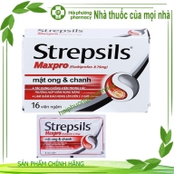 Strepsils maxpro mật ong chanh h* 2 vỉ * 8 viên