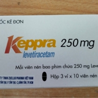 Keppra 250 mg h* 3 vỉ* 10 viên