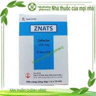 Cefaclor 250mg hộp 1 vỉ * 10 viên