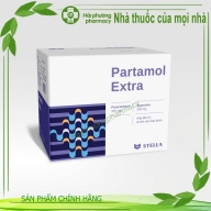 Partamol Extra (paracetamol 325 mg ,ibuprofen200 mg ) hộp*10 vỉ*4 viên