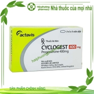 Cyclogest 400mg H*3 vỉ* 5 viên đặt