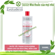 Evoluderm nước tẩy trang dành cho da khô và nhạy cảm hồng l* 500 ml (426)