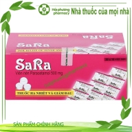 Sara paracetamol 500mg H* 20 vỉ* 10 viên