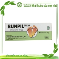 Kem bôi ngoài da Bunpil 10mg Aprogen điều trị nấm da, lang ben hộp * 1 tuýp * 15g