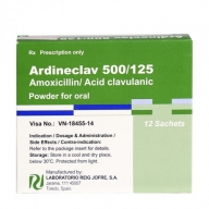 Ardineclav 500mg/125mg (Hộp 12 gói)