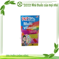 Kẹo dẻo PNkids Multivitamin girl hoa kỳ lọ*30 viên