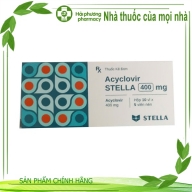 Acyclovir Stella 400 mg hộp*5 vỉ*10 viên