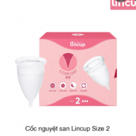 Cốc Nguyệt San Lincup size 2 dung tích 40ml*47mm*65mm hộp*1 cái