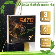 Sato bao cao su h* 3 cái trơn mỏng