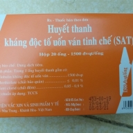 Huyết thanh kháng độc tố uốn ván tinh chế (SAT) H*20 ống 1500 UI
