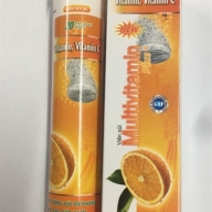 Sủi Multivitamin vitamin,vitamin c Plus+ vị cam tuýp 20 viên*4g