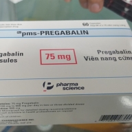 Pms-Pregabalin 75mg H* 4vỉ x15viên - Canada - Ðiều trị đau thần kinh trung ương và ngoại biên