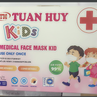 Khẩu trang y tế trẻ em kids Tuấn Huy hộp*50 cái