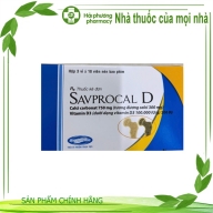 SAVPROCAL D ( Calci carbonat 750 mg, vitamin d3 ) hộp*3 vỉ*10 viên