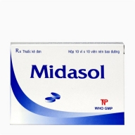 Midasol Hộp 10 vỉ x 10 viên