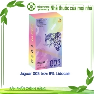 Bao cao su Jaguar 003 trơn 8% Lidocain hộp*12 cái