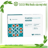 Thuốc Cotrimoxazole 400/80 Stella điều trị nhiễm khuẩn hộp * 10 vỉ * 10 viên