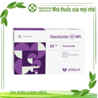 Staclazide 60mg MR Stella trị đái tháo đường hộp * 6 vỉ * 10 viên
