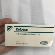 Ketosan 1mg(Ketotifen) H*3 vỉ*10 viên - Hasan