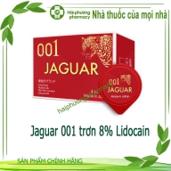 Bao cao su Jaguar 001 trơn 8% Lidocain hộp*10 cái