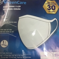 Khẩu trang vải green care 2 lớp