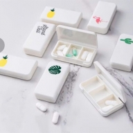 Hộp đựng thuốc mini 3 ngăn trắng