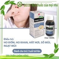 PARBYE BOSS KIDS hương mật ong ( Chlorpheniramine, Dextromethorphan HBr ) Ho đờm, ho khan, ho đêm, sổ mũi ngạt mũi.. lọ*100ml