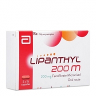 Lipanthyl 200mg (2 vỉ x 15 viên/hộp)