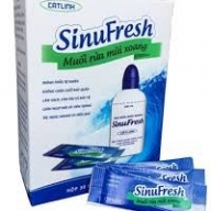 Bình rửa mũi Sinu Fresh - 1 bình rửa mũi 180ml + 30 gói muối