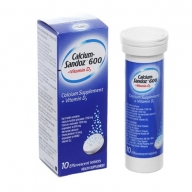 Calcium-sandoz 600+vitamin D3 h*10 viên