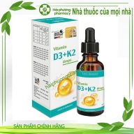 Vitamin D3 + K2 drop lọ*20ml