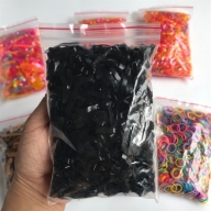 Chun buộc tóc màu đen túi* *30g