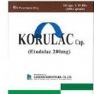 Korulac (etodolac 200mg) H*10vỉ*10viên