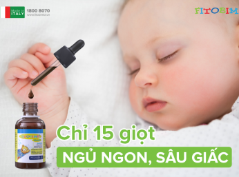 CHỈ 15 GIỌT - BÉ SẼ NGỦ NGON, SÂU GIẤC, HẾT QUẤY, HẾT GIẬT MÌNH!