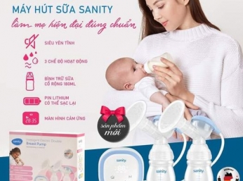 TRÌNH LÀNG MÁY HÚT SỮA SANITY MỚI - LÀM MẸ HIỆN ĐẠI ĐÚNG CHUẨN 
